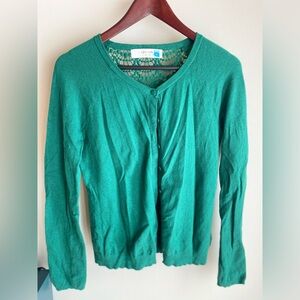 Anthropologie lace back cardigan